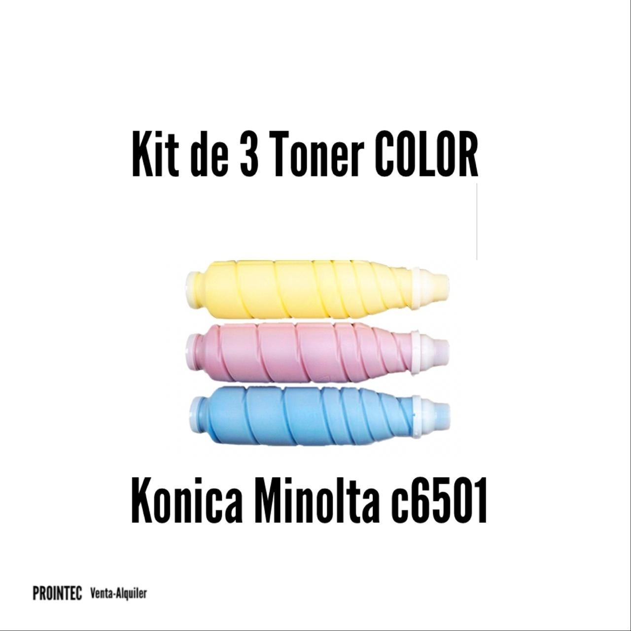 Kit de Tóner Minolta C6501 C, M, Y