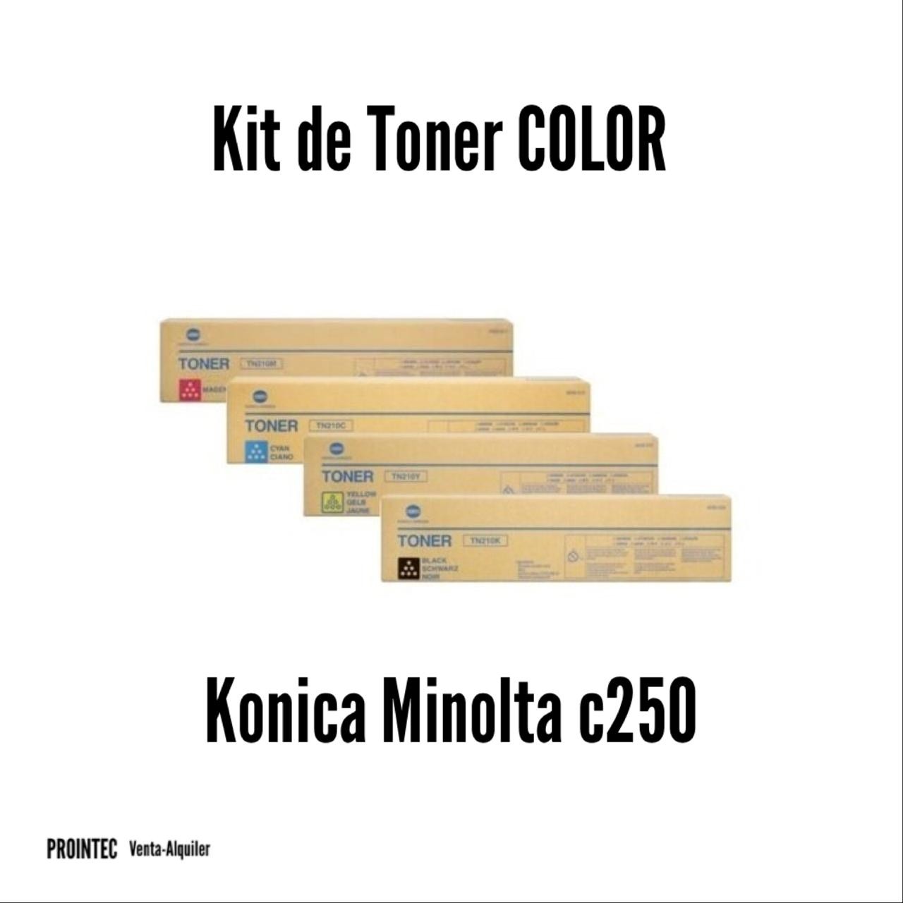 Kit de Tóner Minolta C250 C, M, Y, K 