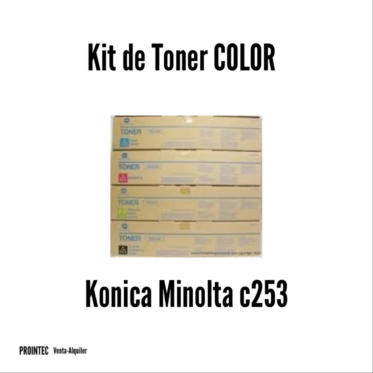 Kit de Tóner Minolta C253 C, M, Y, K 