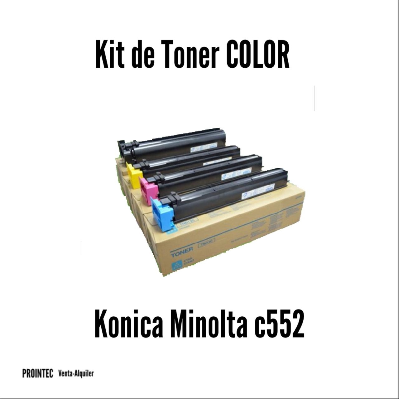 Kit de Tóner Minolta C552 C, M, Y, K 