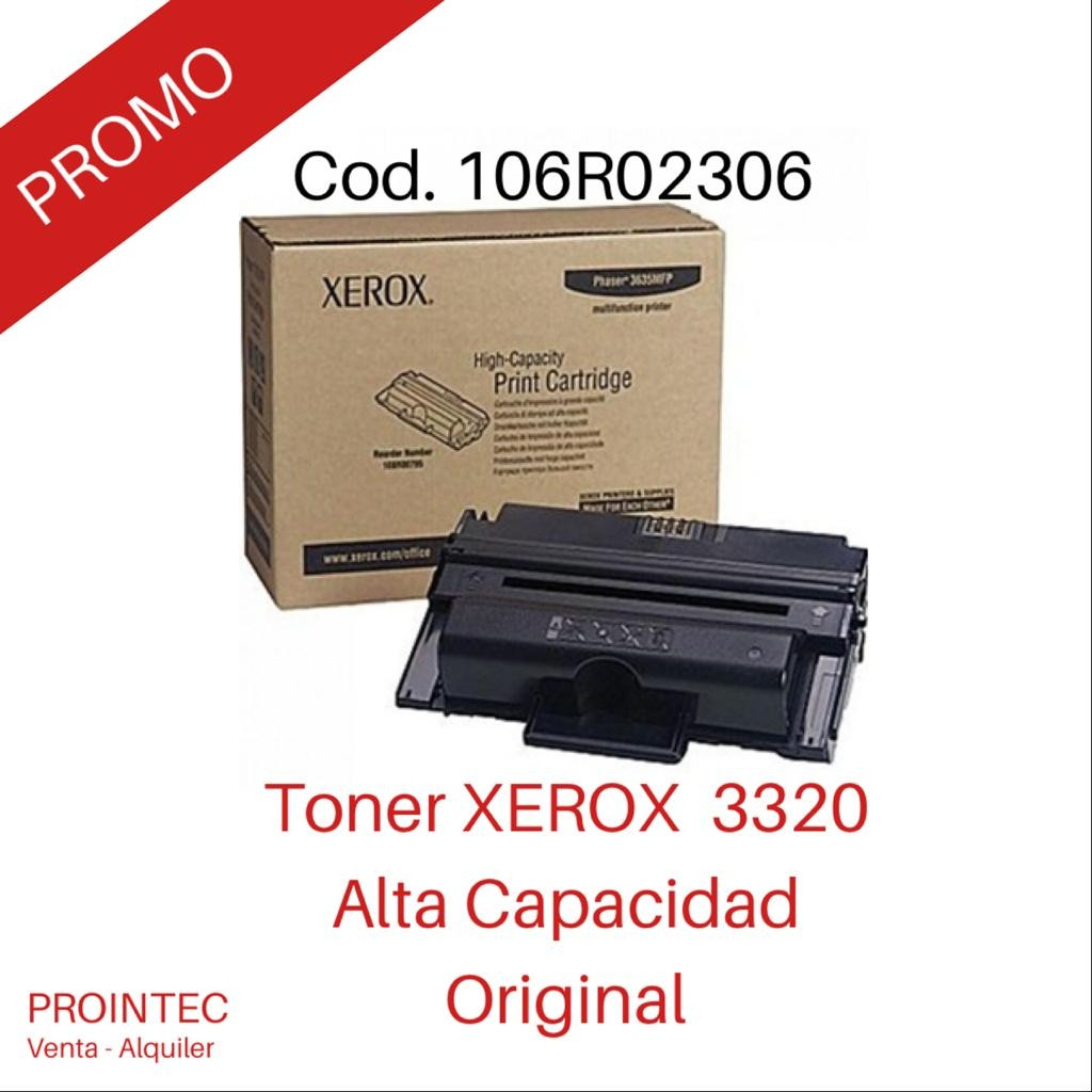 Toner Original Xerox 3320 Gran Capacidad     Rinde 11.000 paginas