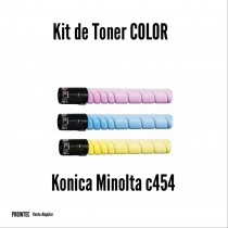 Kit de Tóner Minolta C454 C, M, Y