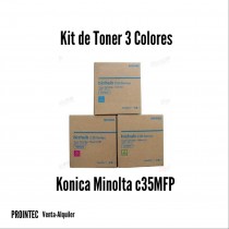 Kit de Tóner Minolta C35 MFP   C, M, Y