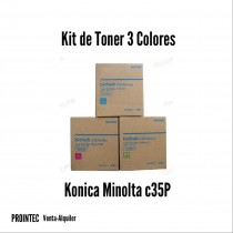 Kit de Tóner Minolta C35 P   C, M, Y