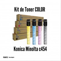 Kit de Tóner Minolta C454 C, M, Y, K 