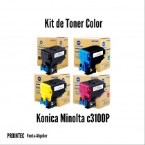 Kit de Tóner Minolta C3100 P   C, M, Y, K 