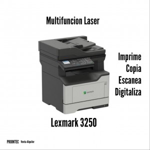 MULTIFUNCION LEXMARK XM3250 B/N DUPLEX PLATINA OFICIO