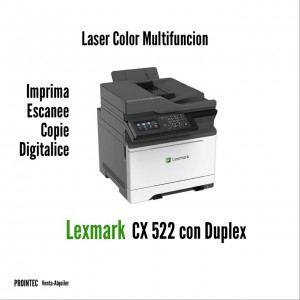 MULTIFUNCION LASER COLOR LEXMARK CX522 