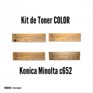 Kit de Tóner Minolta C652 C, M, Y, K 